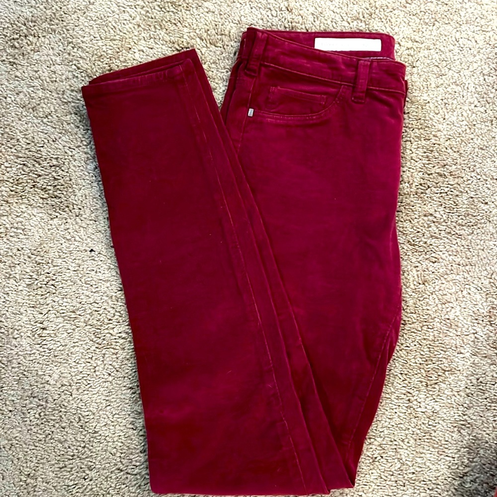 Anthropologie Pilcro corduroy pants. Burgundy color. Size 27. Worn once.